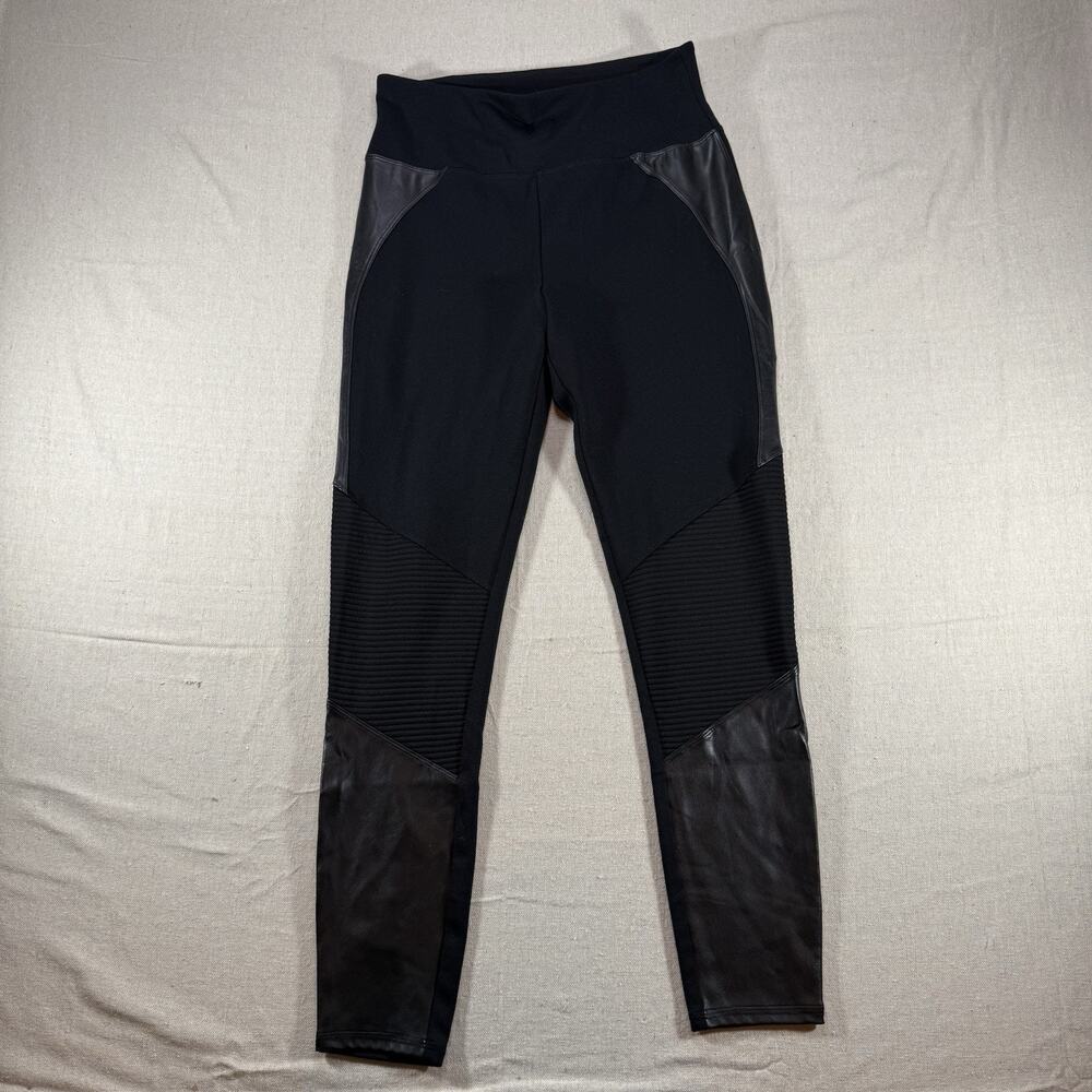 Assets By Spanx women’s Black Leggings Large Activewear High Waist Shaping